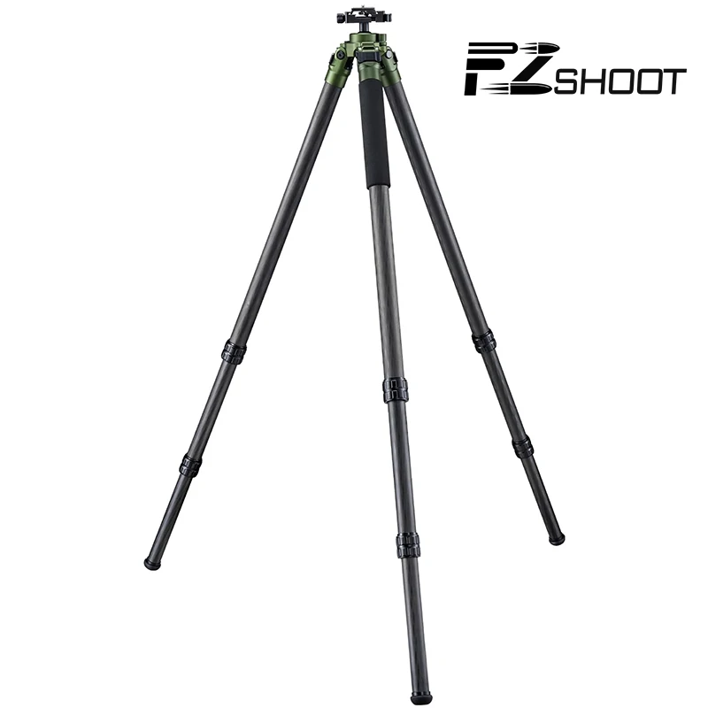 EZSHOOT Carbon Fiber Hunting Compatible with ARCA Clamp and Picatinny Rail Twist Lock Leg with Quick Release Mounting System