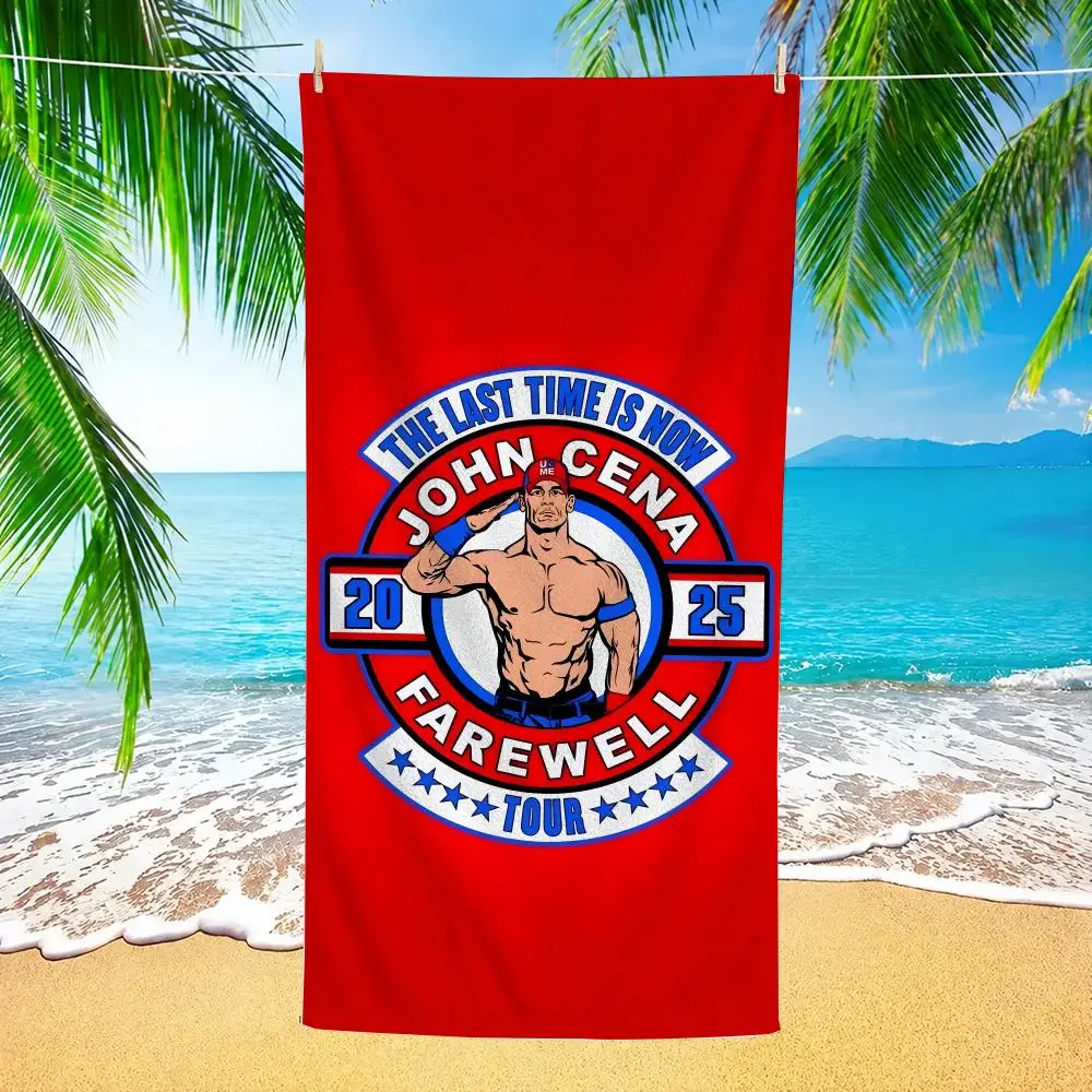 J-John C-Cena Wrestler Towel Beach Towel Quick Dry Absorbent Bath Towel For Swimming Gym Camping Outdoor Sunbathing