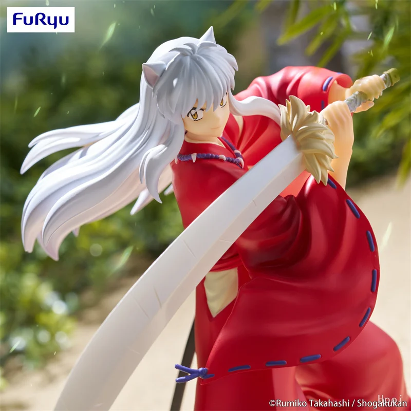 FuRyu Original 15Cm Trio-Try-iT Figure InuYasha Anime Figure Toys For Kids Gift Collectible Model Ornaments