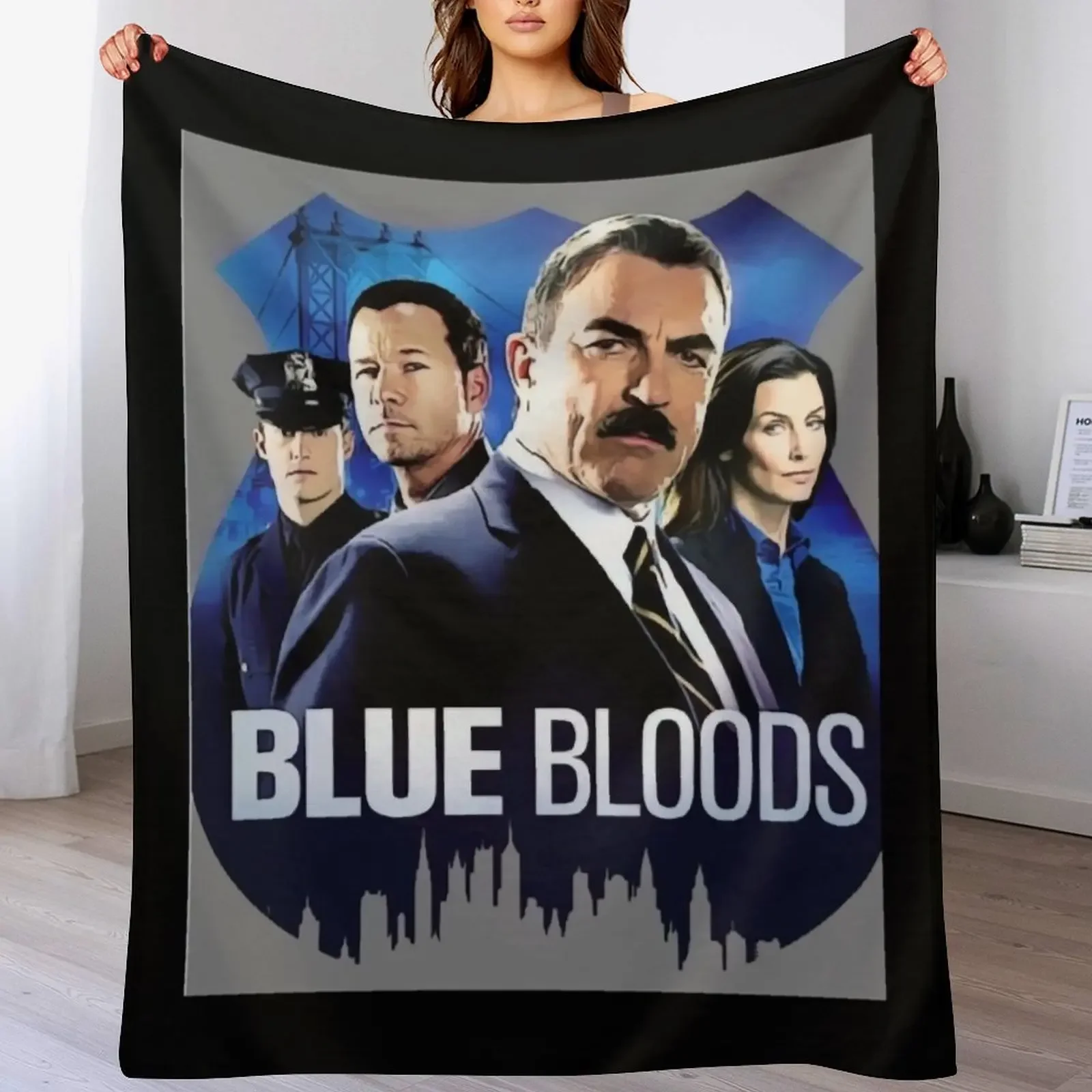 

Blue bloods poster Throw Blanket Thins Shaggy For Baby decorative Blankets