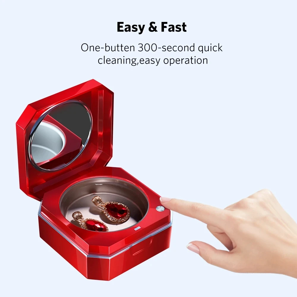 

Jewelry ultrasonic cleaner jewelry contact lens ultrasonic automatic cleaning tool jewelry jewelry jewelry storage box