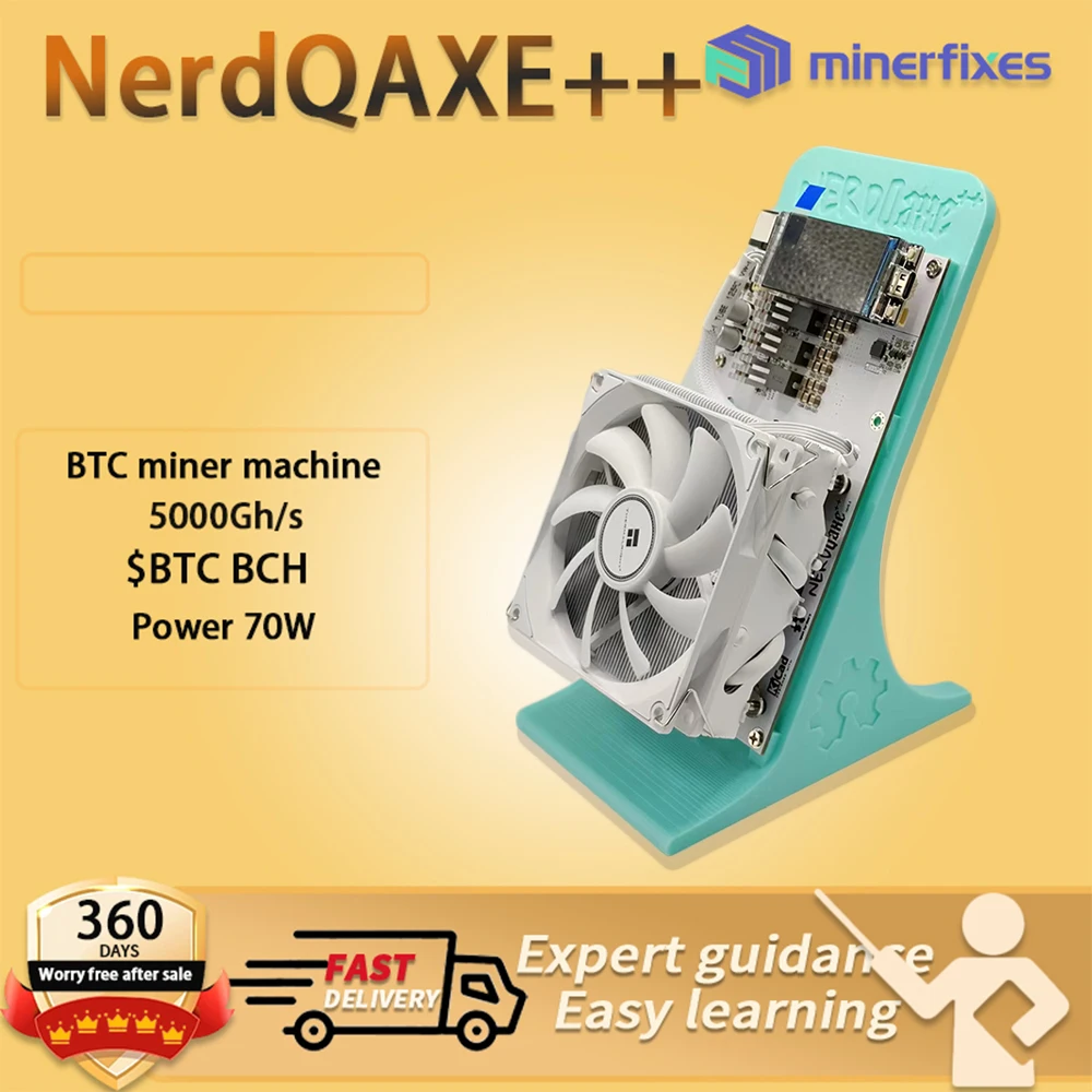 

Новые биткойн-майнеры Nerdqaxe 4.8 Nerdqaxe Plus Plus 4.8TH/s Домашний биткойн-майнер с открытым исходным кодом BTC Miners Крипто-майнеры Solo Miner