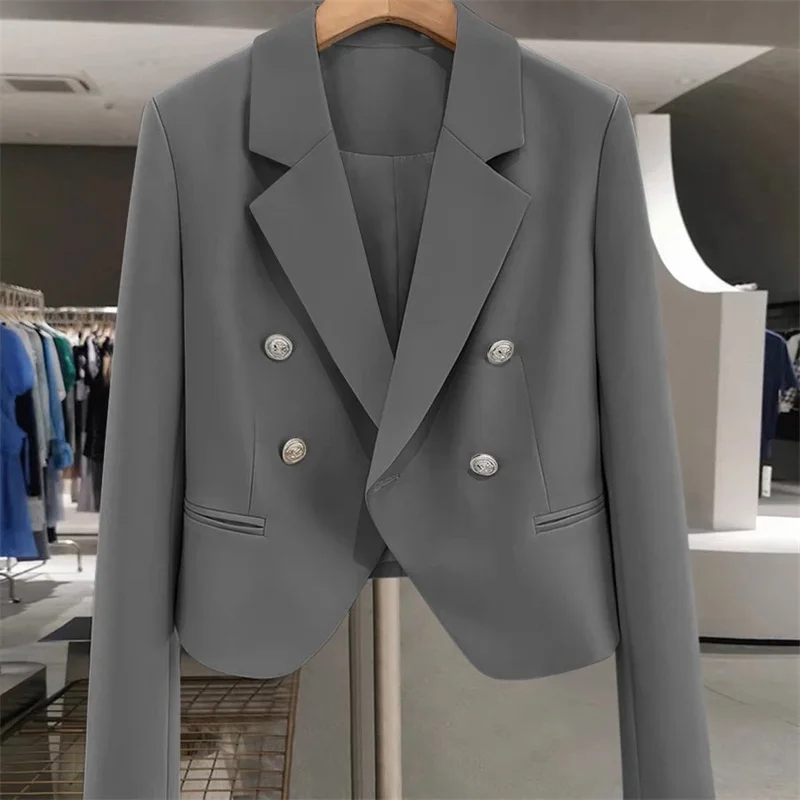 Women's Short Suit Jacket With Temperament 2025 New Spring and Autumn Style Small and Casual Western-Style High-End Suit Jacket