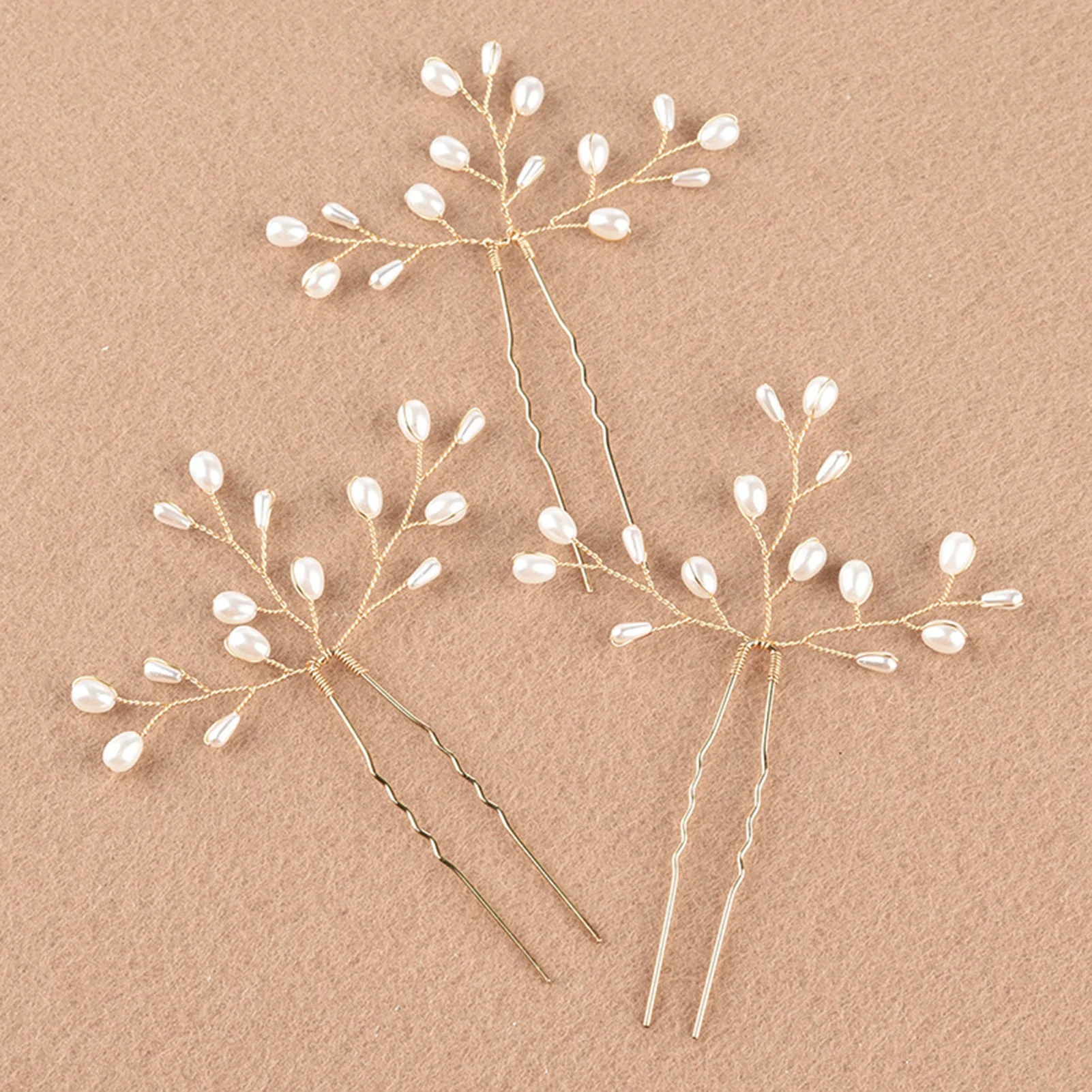 3Pcs Pearl Hairpins…