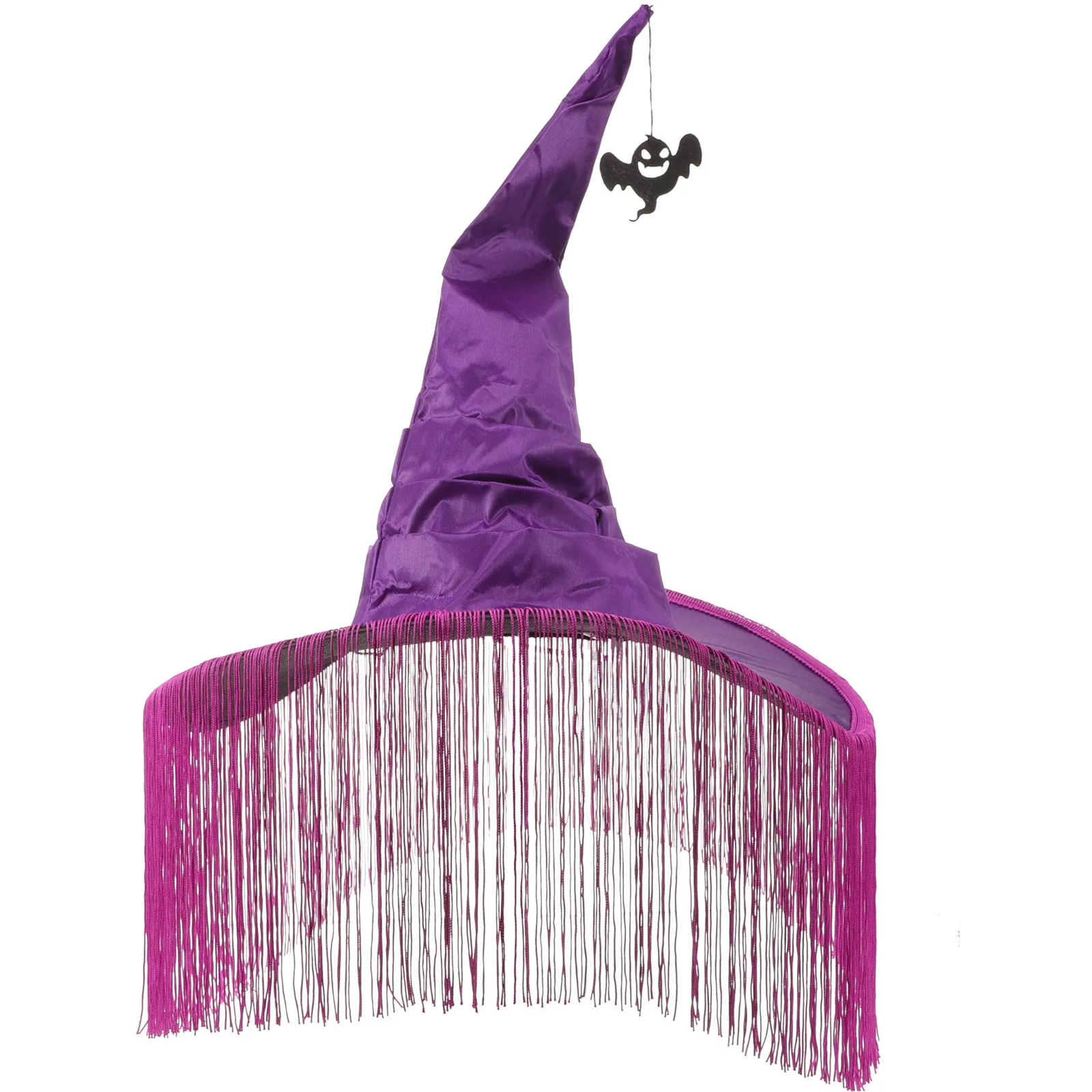 

Stylish Halloween Witch Hat Large Brim Costume Accessory Women Dress-Up Party Cosplay Masquerade Reusable Decorative Cap
