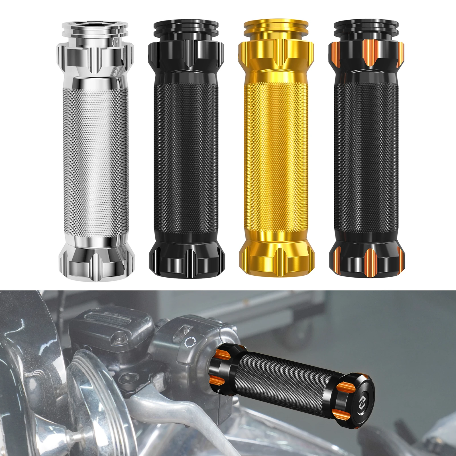 

Motorcycle Handle Grips for Harley Road King/Special 2017-2025 Street Glide FLHX/S Road Glide FLTRX/S Ultra Limited FLHTK FLHT