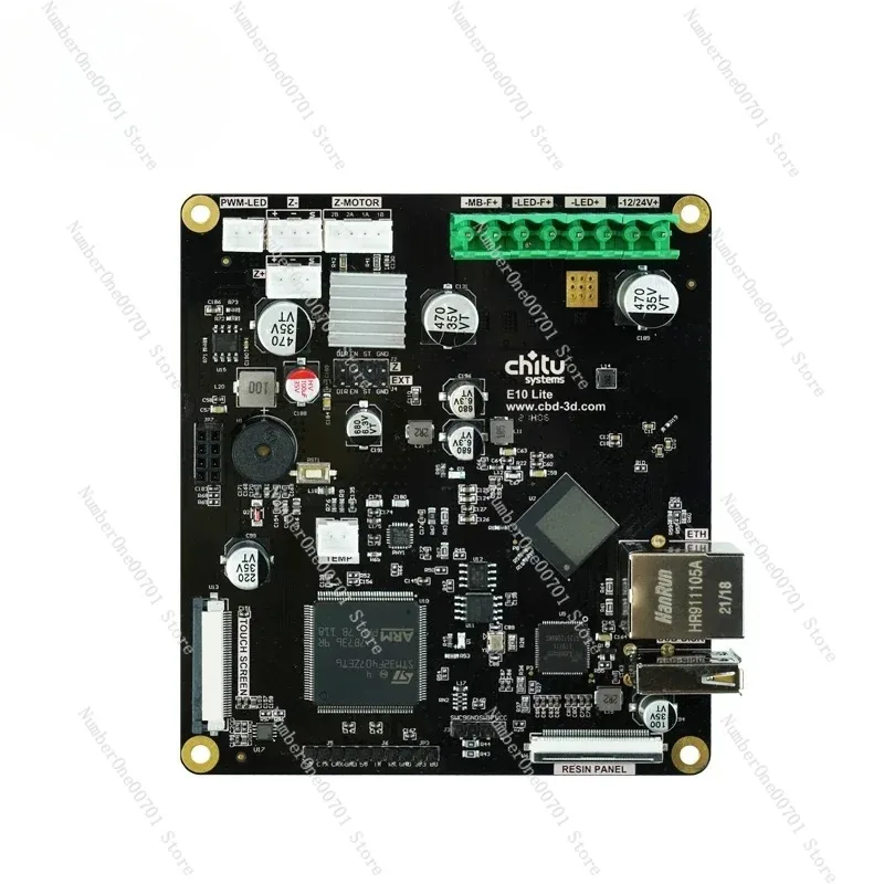 3D Printer Motherboard E10 Lite Compatible with 12.8 Inch 6K Mono LCD Screen Control Board for Resin Printer
