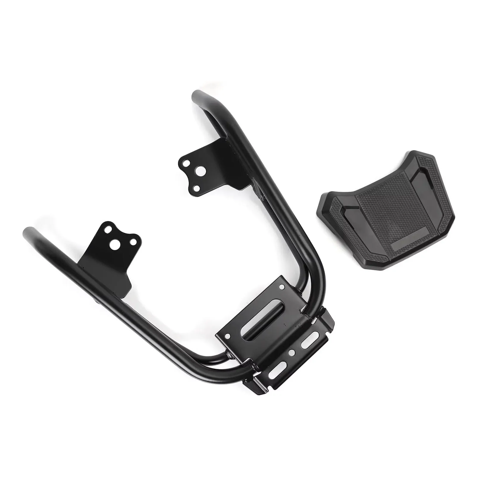 

Motorcycle Luggage Rack in Heavy Iron Material Compatible with Honda Navi 2022 2023,Black Color