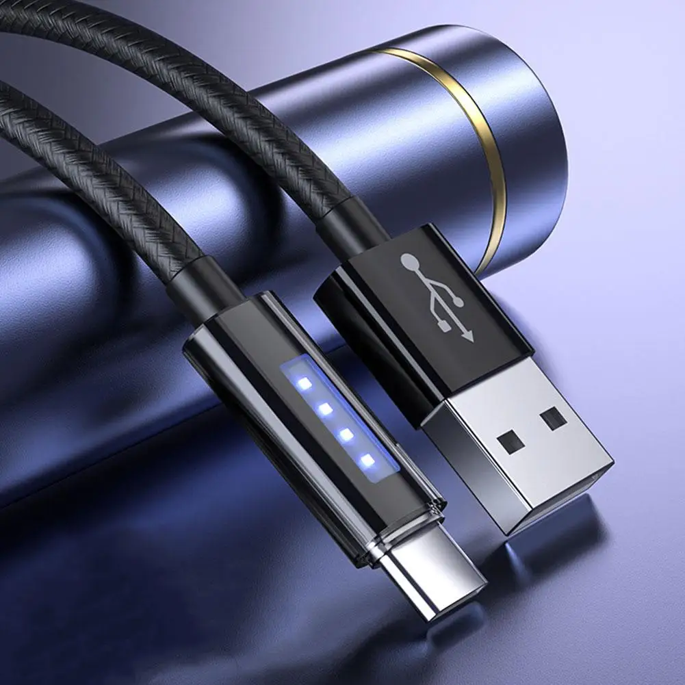 

120W 6A Super Fast Charge Cable USB Data Cord Automatically Cuts Off Power Fast Charging Cable For Samsung For Xiaomi D1H3