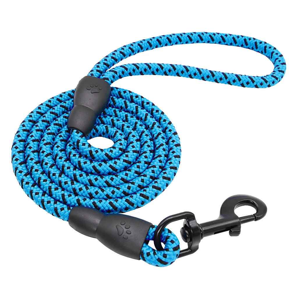 150cm Dog Leash Round Nylon Dogs Walking Lead Rope Pet Long Leash Belt for Dog Outdoor Walking Training Pet Leads Belt Pitbull