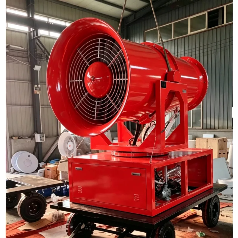 Sprinklers Agriculture Irrigation System Diesel Fog Cannon 90m Trailer Fog Suppression Cannon Mist Water Cannon Sprayer Machine