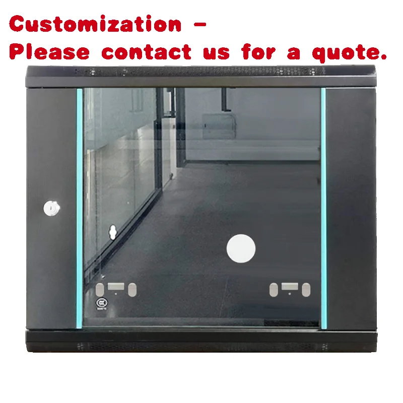 custom.Custom 12U Steel Wall-Mounted Cabinet Glass Door 42U 19 Inch CCTV Data Center Telecom Server Rack 18U Stock Avail