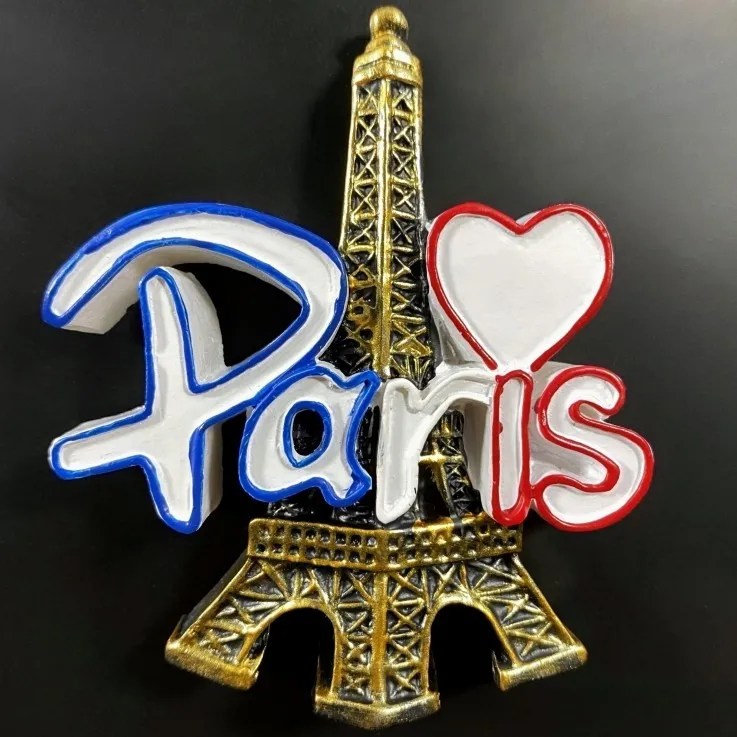 French capital Paris landmark Eiffel Tower tourism commemorative refrigerator sticker