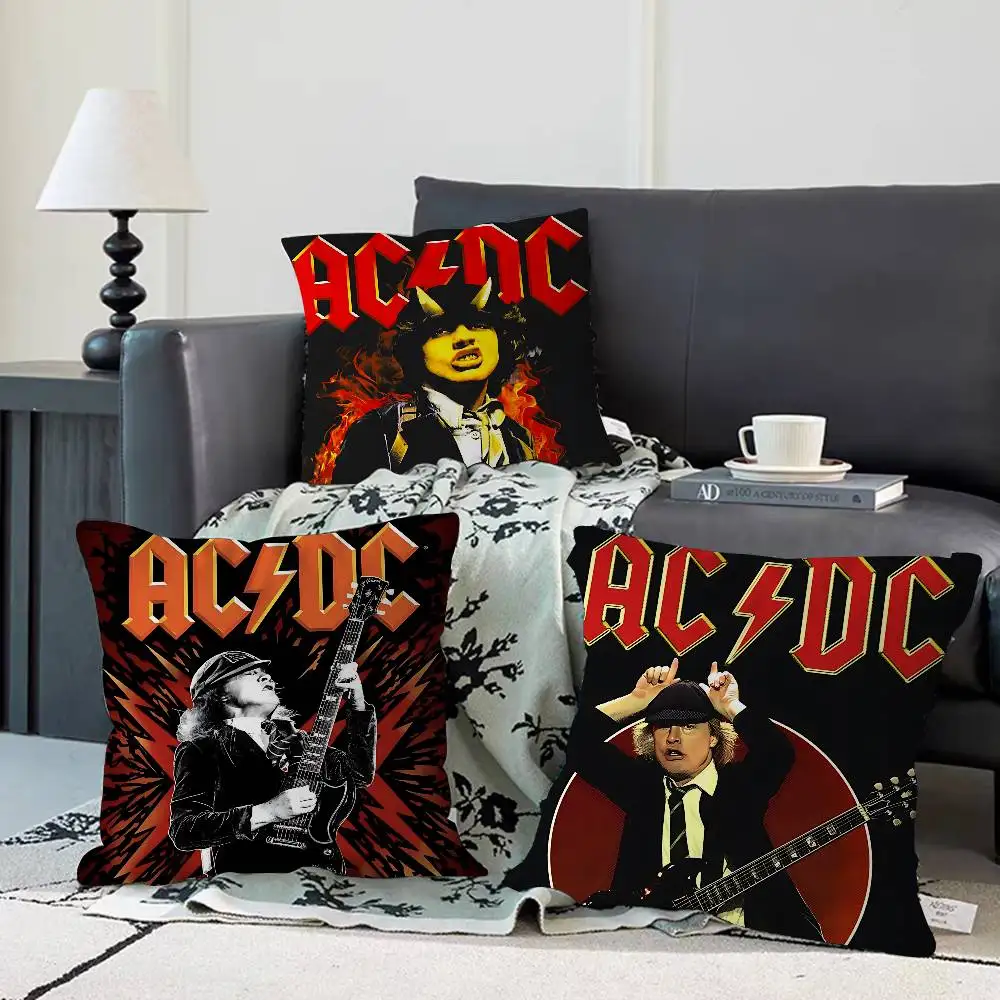

Rock BAND A-AC-D-DC Cushion Cover Pillowcase Upholstery Sofa Throw Pillow Home Decor Pillowcas