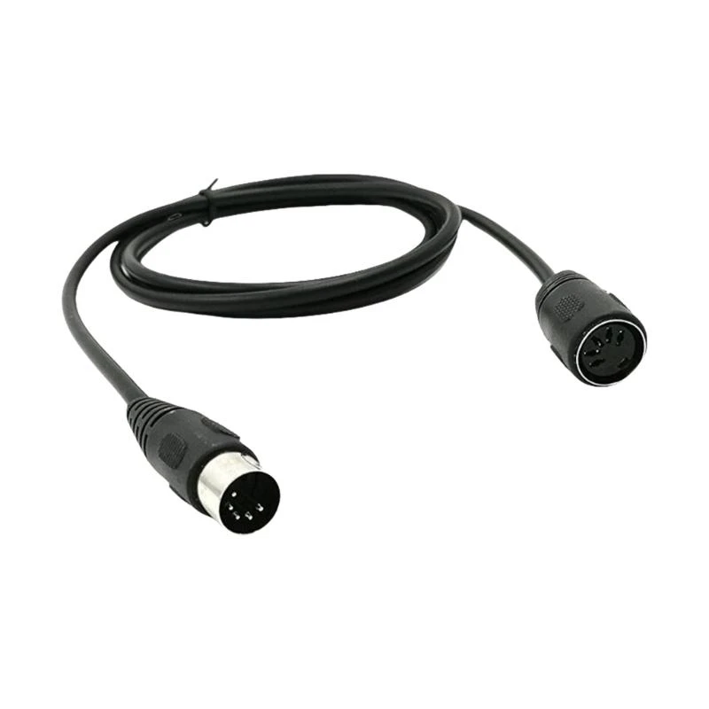 Durability 5PinMIDI DIN Extension Cable Din 5pin Cable with Shielding for Reduced Interferences DIN Connectors cable 83CF