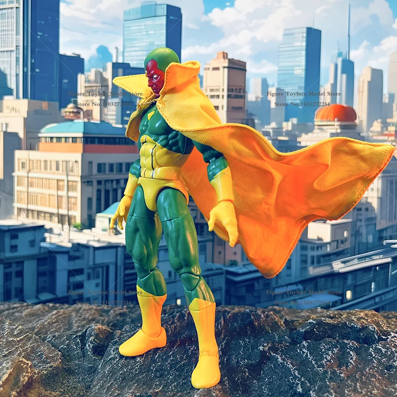 1/12 escala visão super herói homem soldado amarelo longo cabo brinquedos acessório para 6 "ml figura de ação masculina diy decoração sem boneca