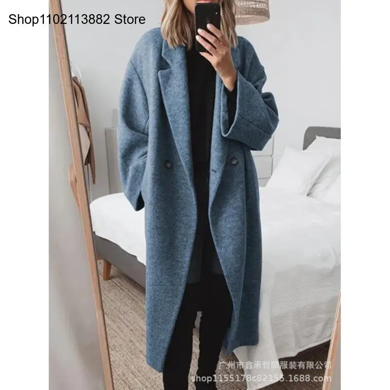 Women's Multi-Color and Multi-Size Woolen Windbreaker Jacket Women's Coat