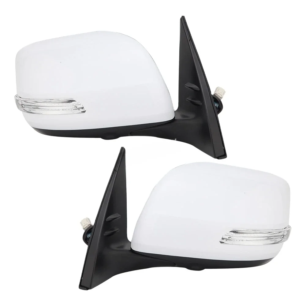 

White Primer Assembly Back Door Mirror Car Rear View Rearview Mirror For Prado 150 2013-2022