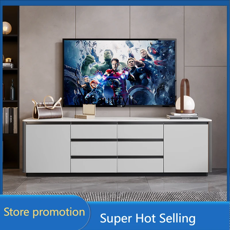 

G53 Минималистичный седельный кожаный высокий шкаф для телевизора, современная гостиная, шкафчик из цельного дерева, шкаф для хранения в спальне