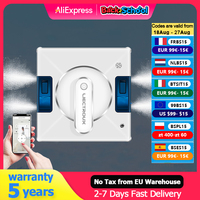 Window Vacuum Robot Cleaner Liectroux YW509, 4-Way Spray, AI intelligent Wipping, Updated Laser,Smart Home Glass Wall Washing