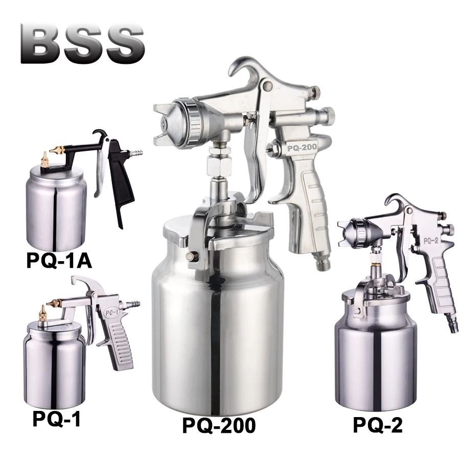 PQ-1A, PQ-1, PQ-2 Automotive Furniture High Atomization Pneumatic Spray Gun Paint Latex Paint Spray Gun