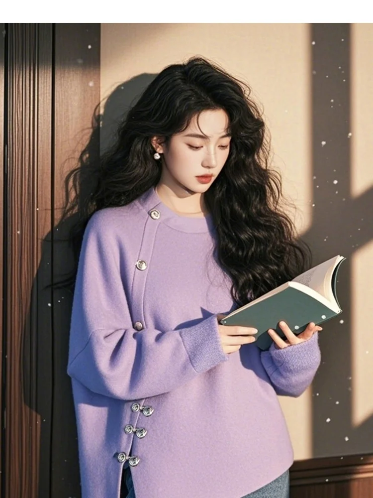 Felpe da donna Polerones Donna Grafica Colore multiplo Bianco puro Floreale cinese Dolce viaggio Autunno Inverno Fodera termica