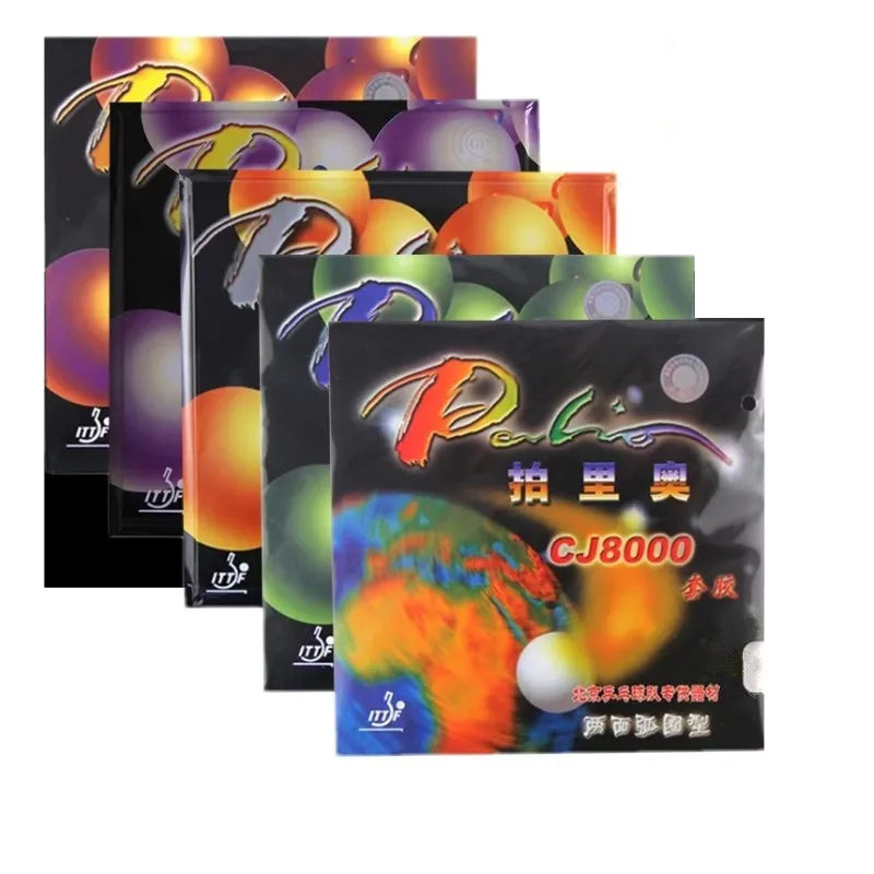 Palio CJ8000 Table Tennis Rubber 2.2mm Sponge Hardness 42-50 Pips-In Ping Pong Rubber for Loop Attack