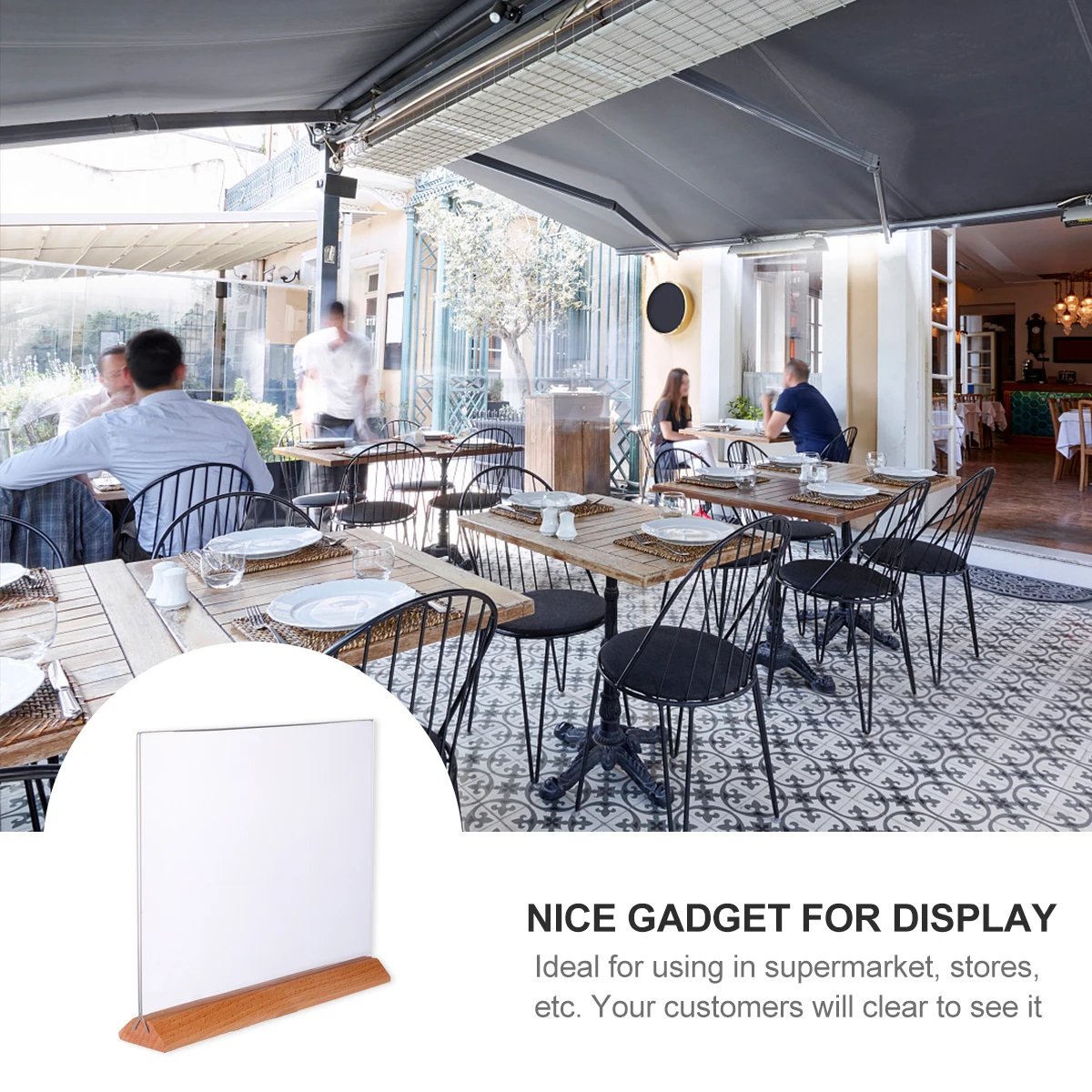 

Acrylic Sign Holder High Clear Table Menu Holders Display Stand Stable Placement Supermarket Shop Cards Notepad Organization