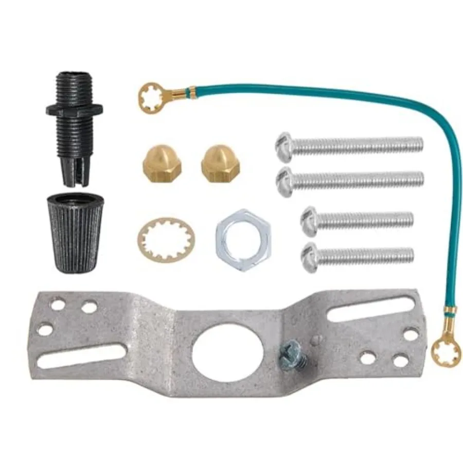 5 1/4 Inch Modern Shallow Steel Canopy Kit with Hardware