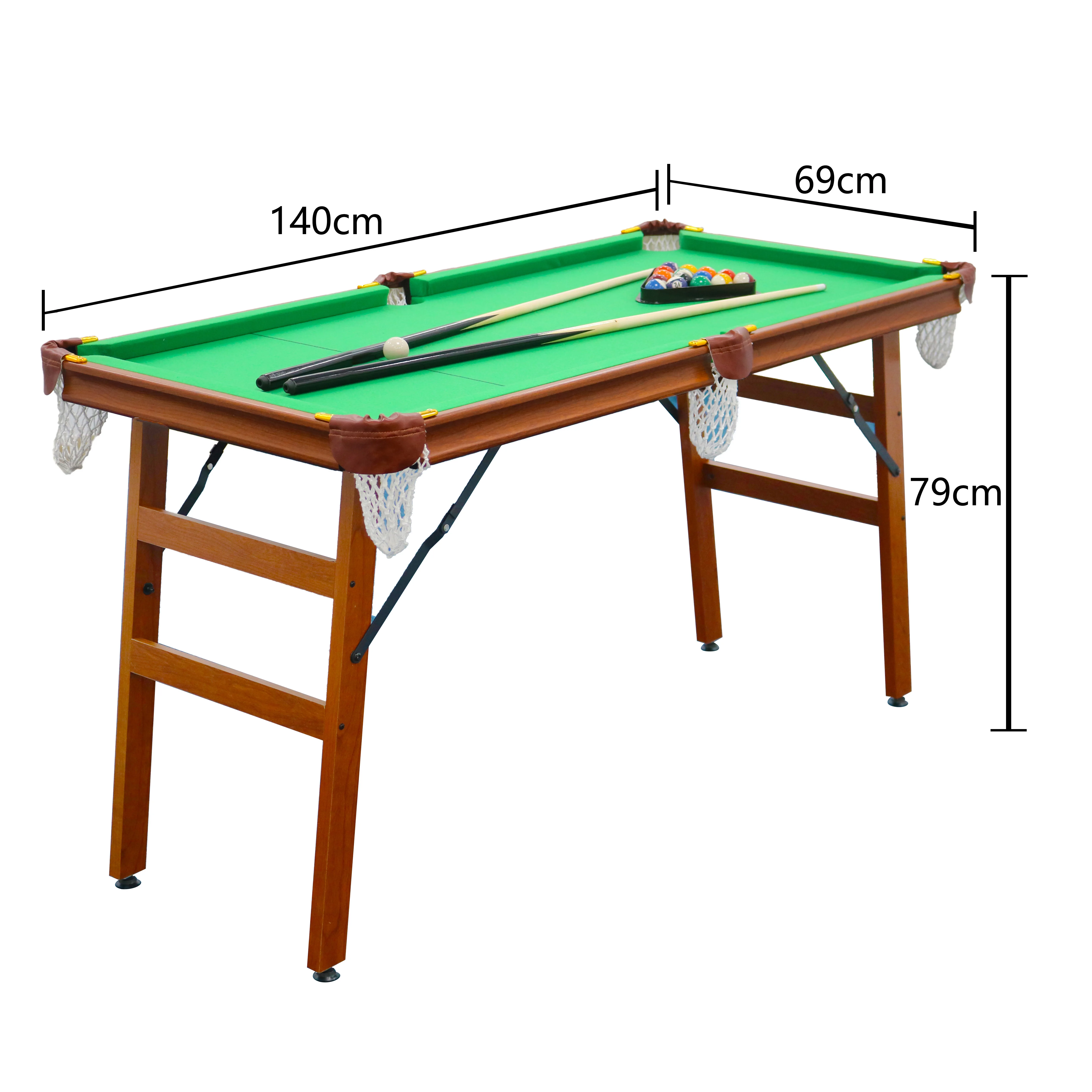 Customization Cheap Table 4.2ft Billiard Pool Table Portable Folding Legs Snooker Pool Table With Standard Accessories