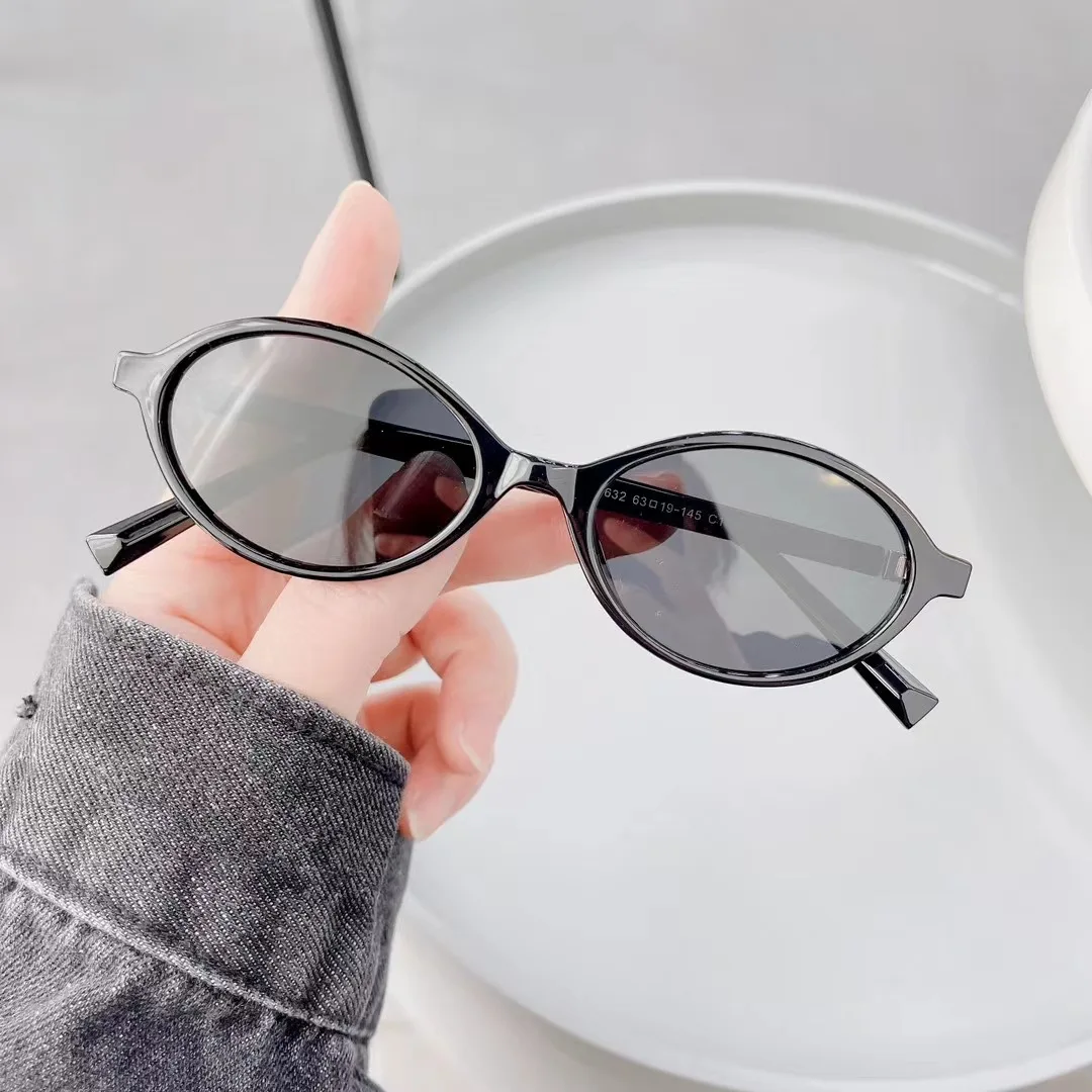 Neue Vintage Ovale Sonnenbrille für Damen und Herren Marken-Ellipsen-Sonnenbrille Ovale Brillen für Männer und Frauen – Detail 7