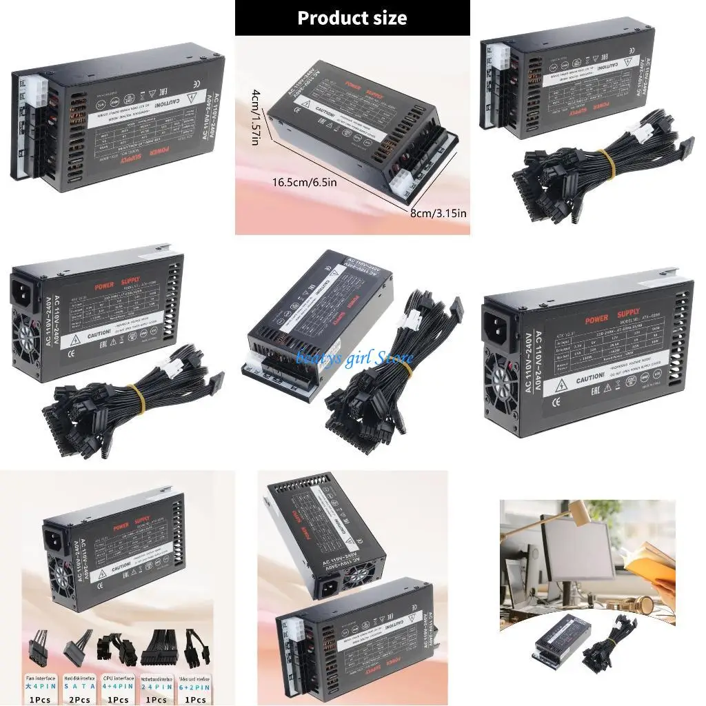 

C7AB Stable Performances 600W Flexs ATXs Power Supply Unit for ITX K39 Case