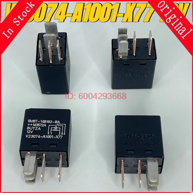 

(Совершенно новый) 10 шт./лот, 100% оригинальное реле: 5M5T14B192BA V23074-A1001-X77 12V 5-контактное автомобильное реле. Отличное качество.
