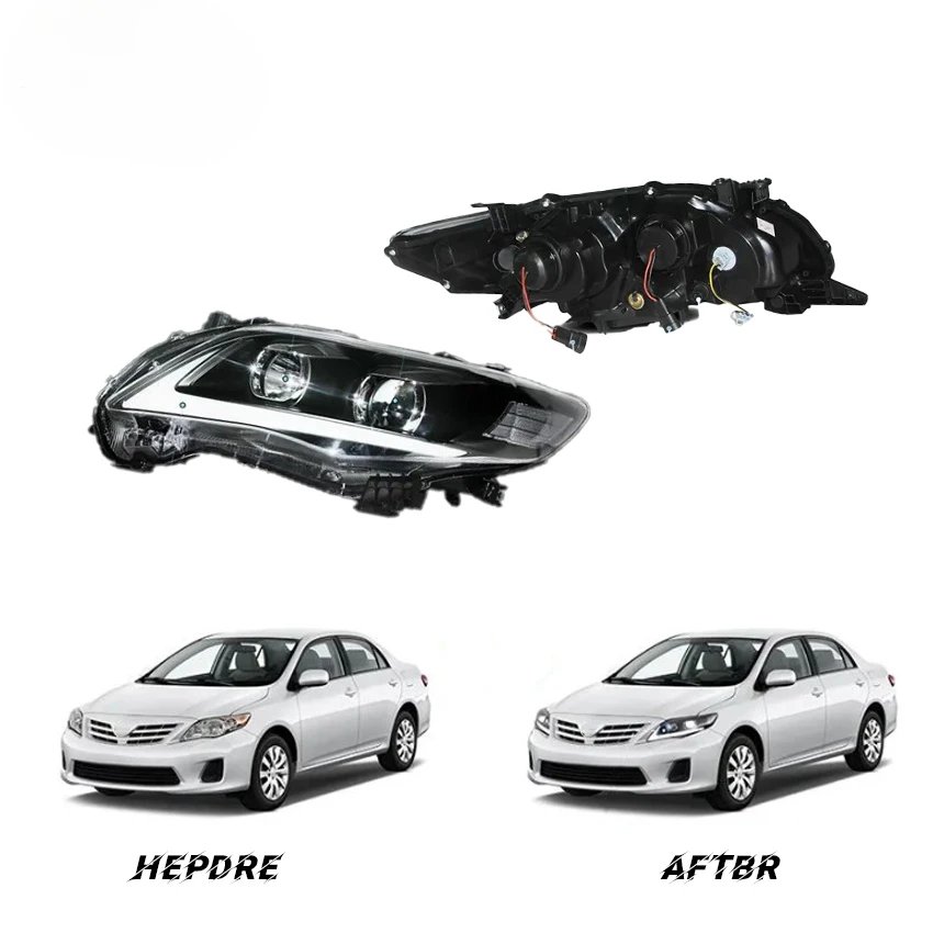 Factory Wholesales LED Headlights Head Light Sequentail Front Lamp For  corolla 2011 2012 2013