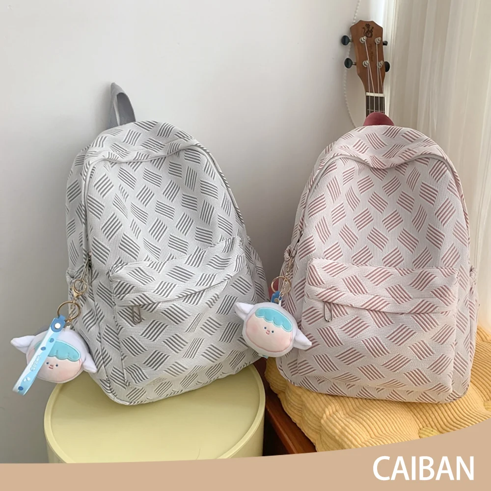 

2025 Cute Women's Backpack Spring Color Backpack Lightweight Campus Backpack Nylon Backpack Travel Storage Bag