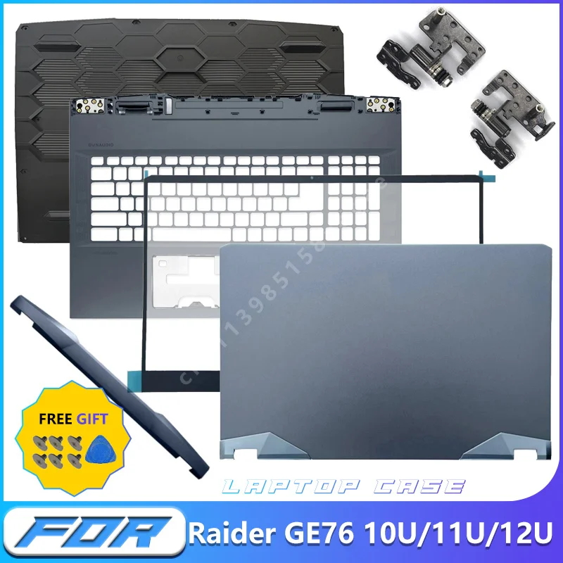 Laptop Replacement Shell For GE76 MS-17K1 17K2 17K3 17K4 10U 11U 12U LCD Back Cover Bezel Palm Rest Bottom Base Hinge Cover
