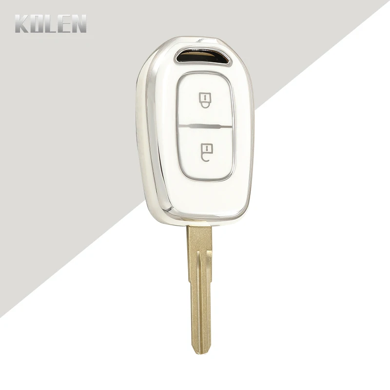 TPU Car Remote Key Case Cover Shell Fob For Renault Kwid Traffic Symbol Dacia Sandero Logan Duster Protector Keyless Accessories