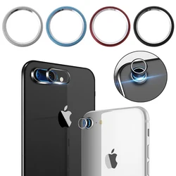 Metal Camera Lens Protector For iPhone XR Camera Protector Guard Circle Ring Cover with Tempered Glass For iPhone X 7 8 Plus