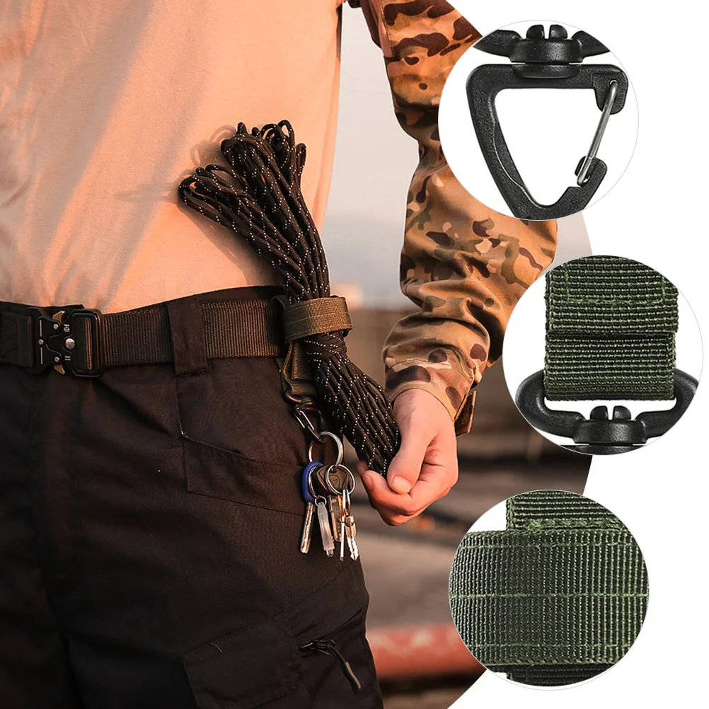 

3pcs Portable Glove Straps Adjustable Wear-Resistant Oxford Cloth Leash Hiking Camping Outdoor Survival