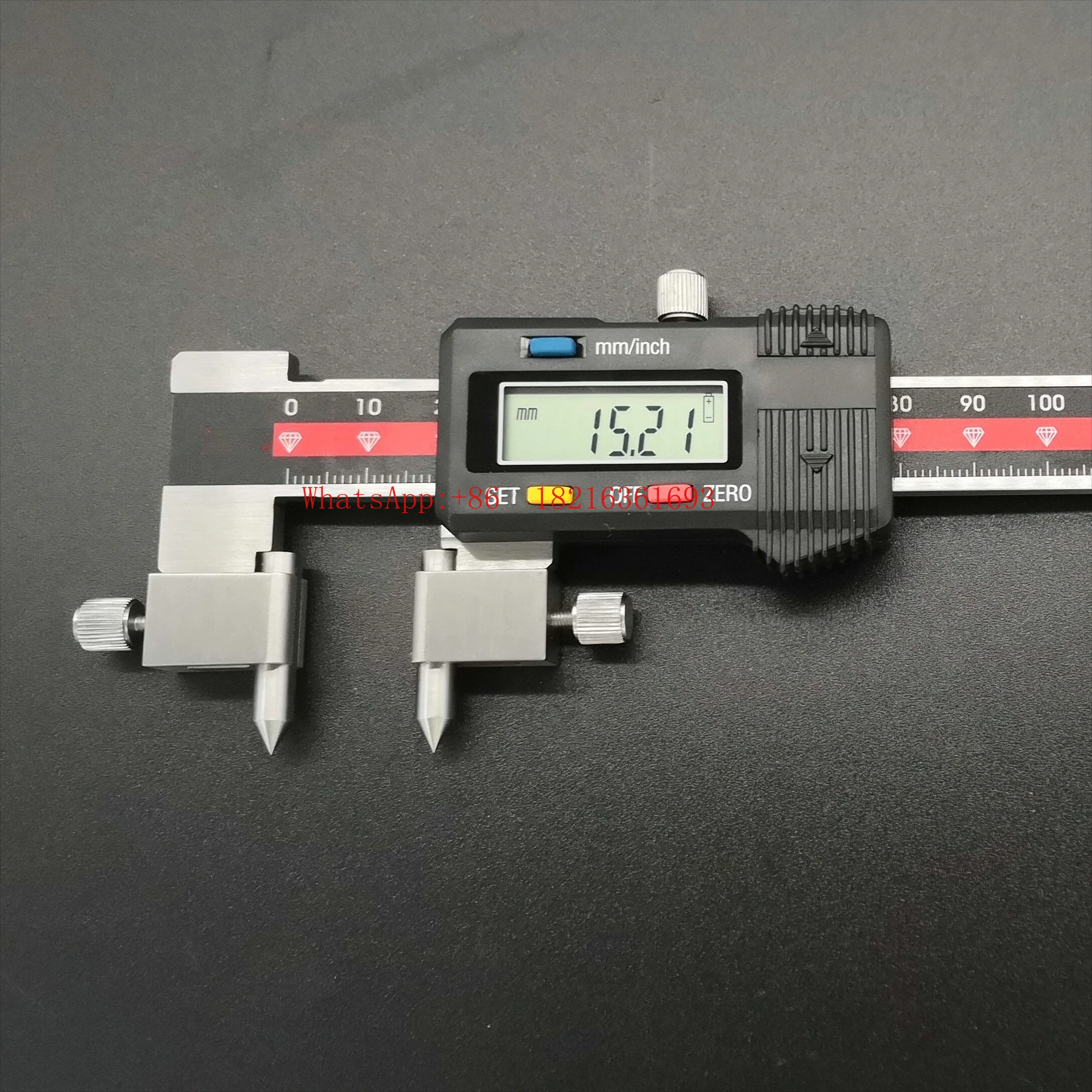 Center Distance Digital Digital Caliper Cone Probe Measuring Hole Distance Hole Center Distance Caliper 150 200 300mm