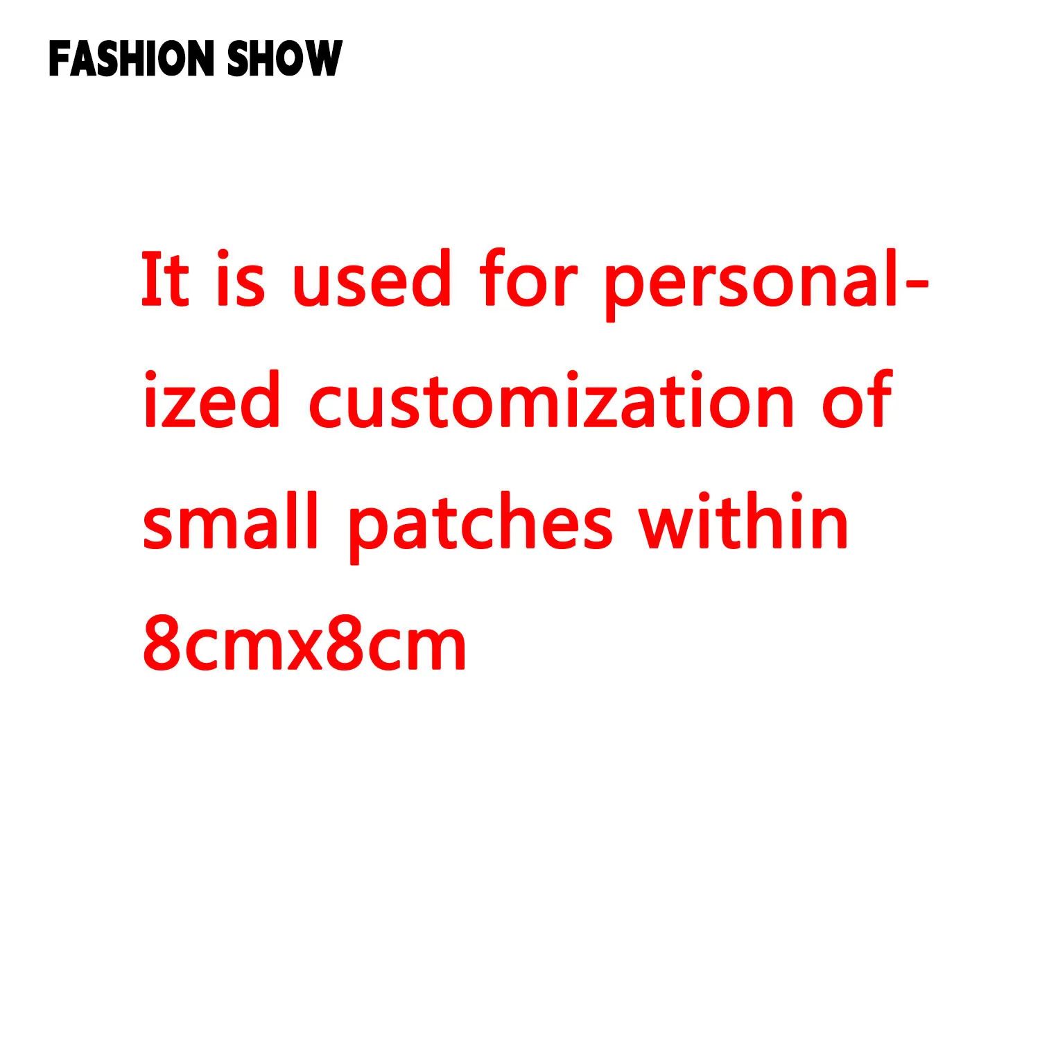 Sequin Embroidery Patches Are Only for Small Patches Within 8Cmx8Cm for Personalized Customization. Personalized Customization Does Not Support Returns