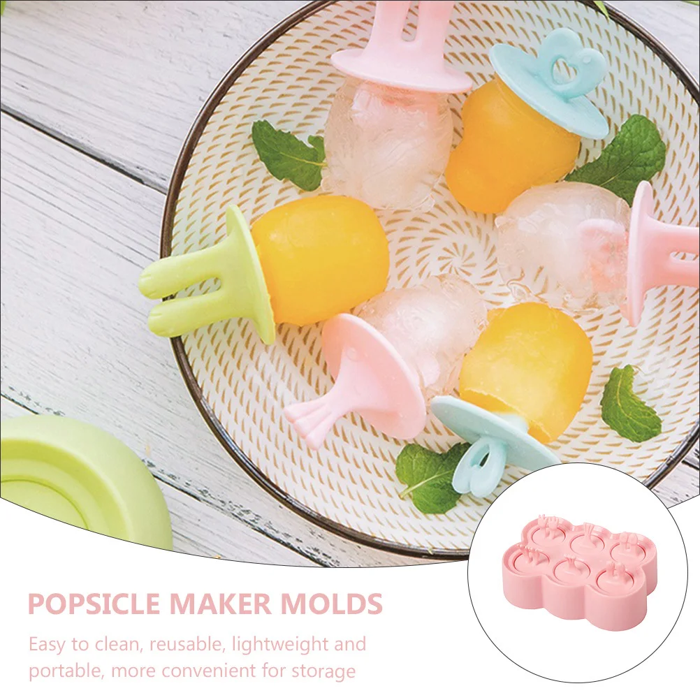 

1Set Ice Cream Mold Animal Shape DIY Making Mold Reusable Food Grade Plastic Lightweight Portable Summer Fun Kids Safe