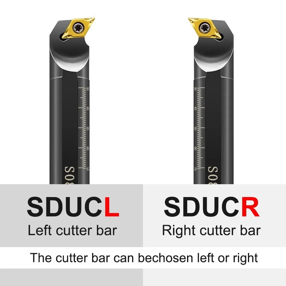 Lathe Tools SDQCR/SDUCR/SDUCL/SDWCR/SDXCR Insternal Hole Turning Tools Holder DCGT070202 Carbide Insert CNC Cutting Bar