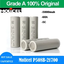 Original Molicel P50B 5000mAh 21700 Rechargable Battery 60A High Discharge INR21700 Li-ion Batteries 5C Low Temperature Cells