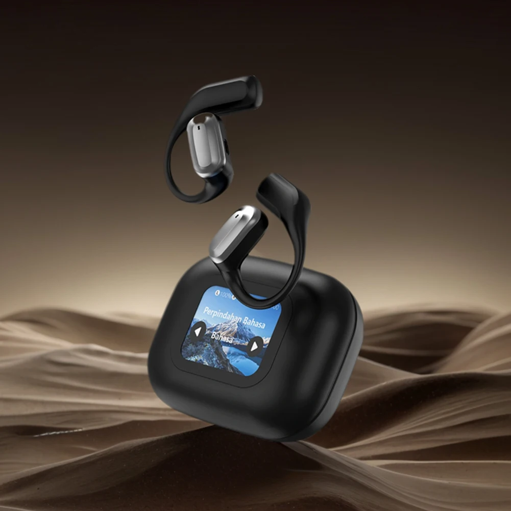 インテリジェントタッチスクリーン Bluetooth 対応スポーツイヤホン 8 時間の長いバッテリー寿命 LCD カラースクリーン ランニングフィットネス用