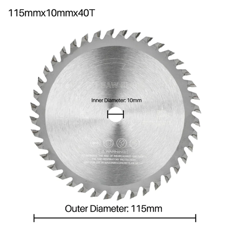 89/115-10mm okrągły brzeszczot piły karbidowy plastikowa płytka drewna miękki Metal szlifierka kątowa do cięcia blach tarczowych obracających się