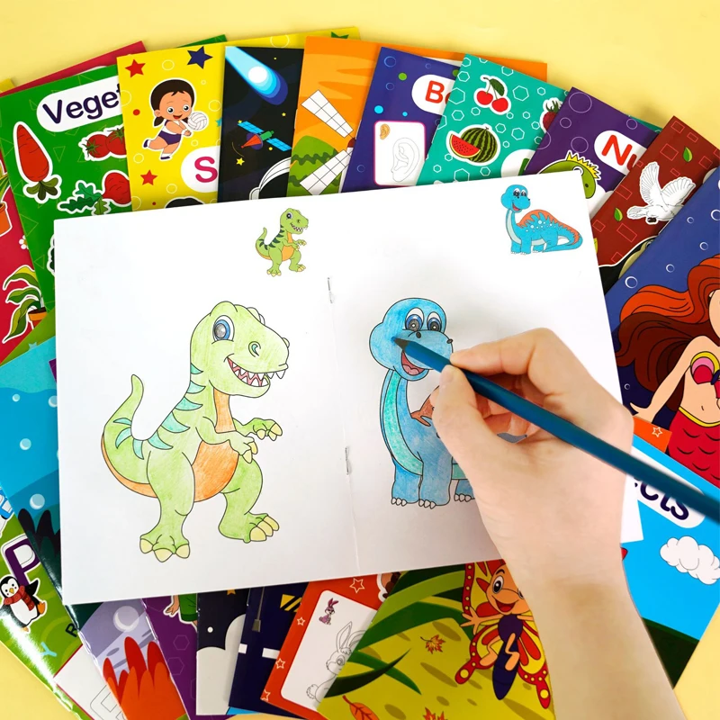 6 Themed Coloring Books Suitable For Children Or Teenagers, Used For Training, Art Enlightenment, And Stress Relief For Teenager image 3