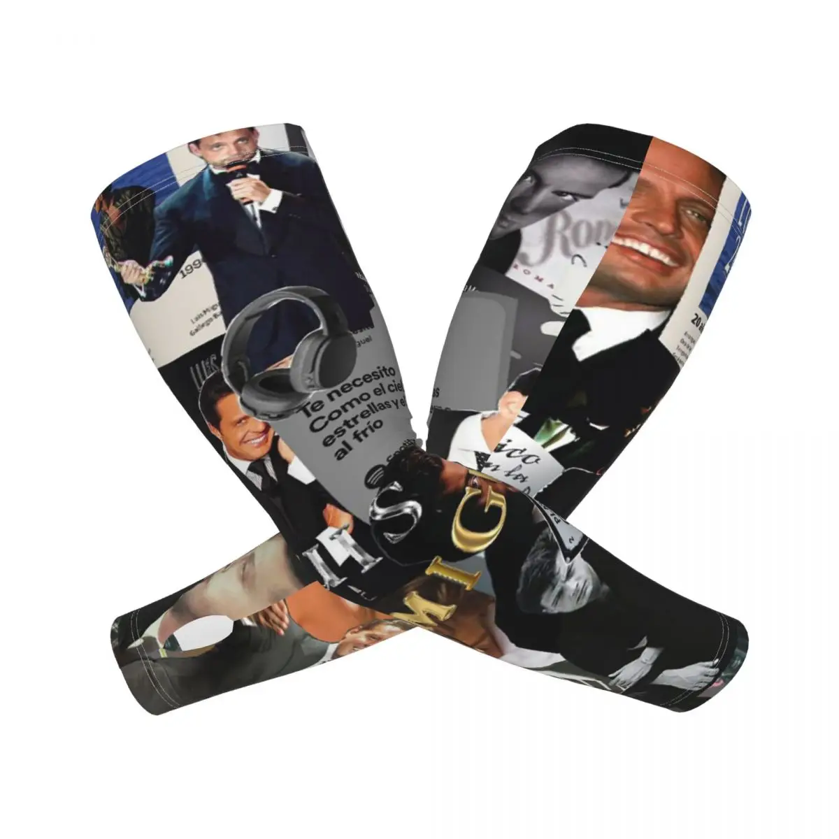 

Luis Miguel Singer уличные рукава для защиты от солнца и ультрафиолета, летние рукава из ледяного шелка для езды на велосипеде с татуировкой