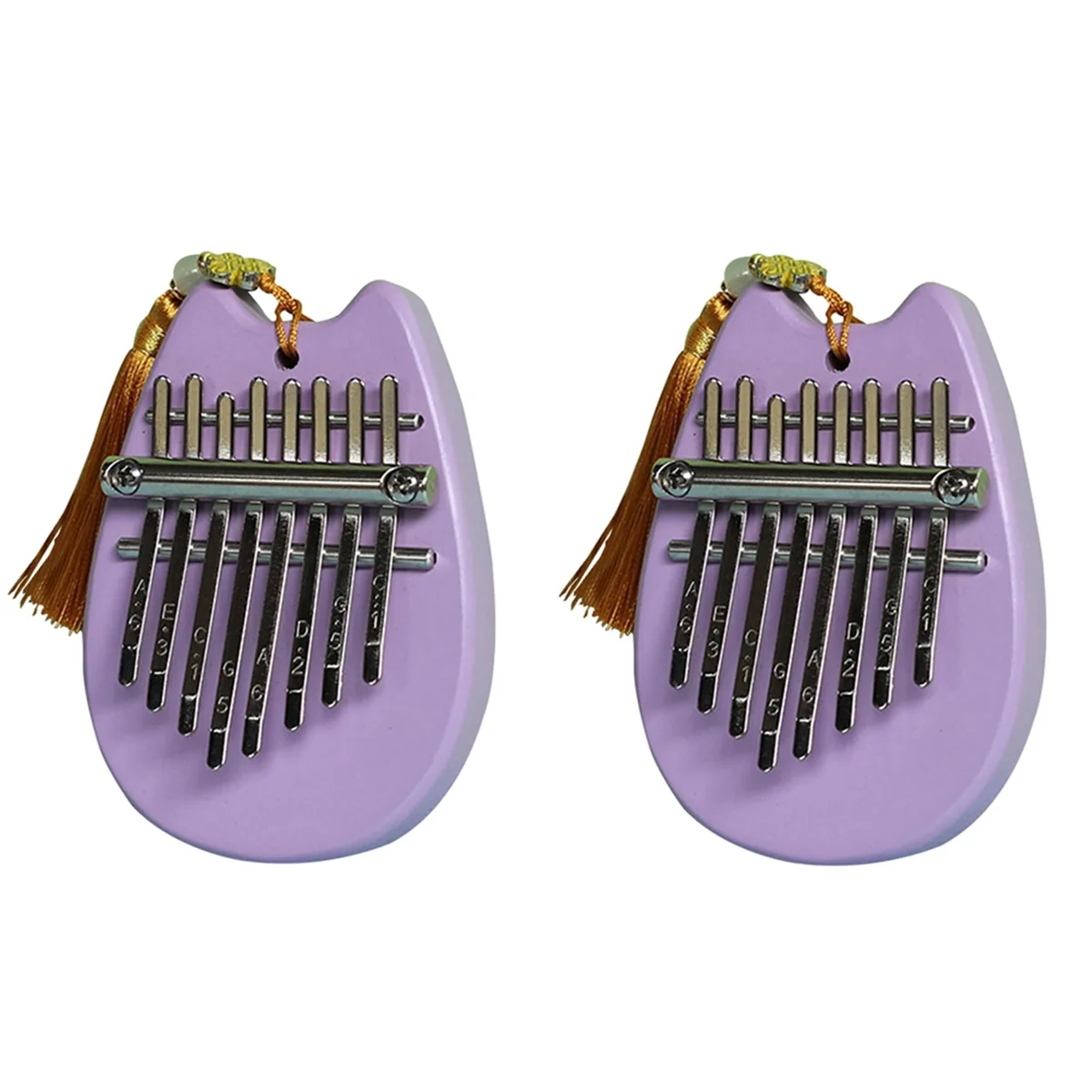 8-Tone Sapele Water Drop Medium Kalimba Portable Five-Finger Piano Suitable for Beginners Finger Piano Instrument B