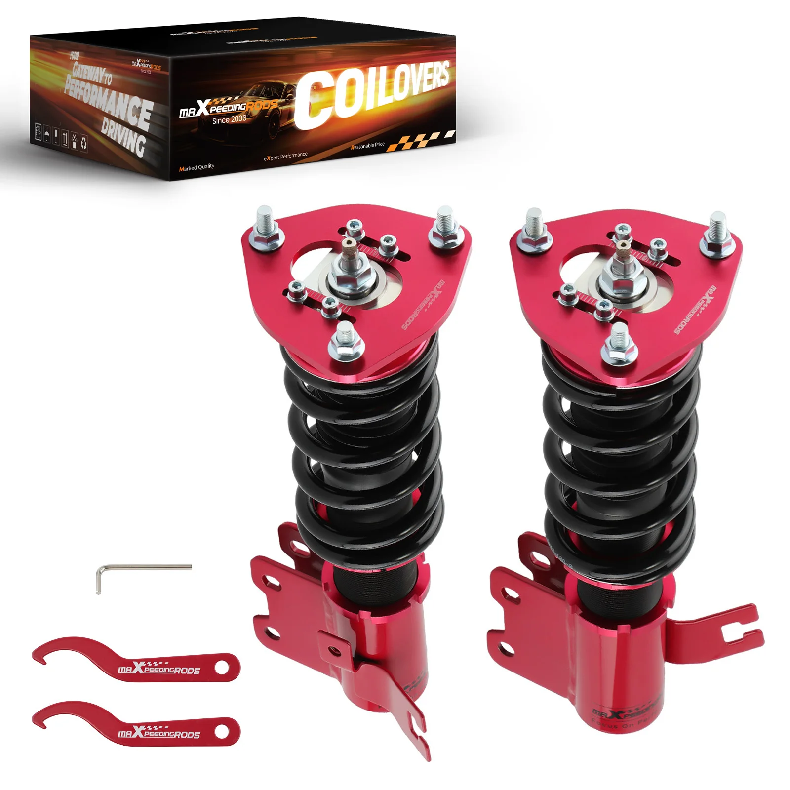 4x Front Coilovers Shocks Struts For Nissan 240SX S13 1989-1994 Adjustable Damper